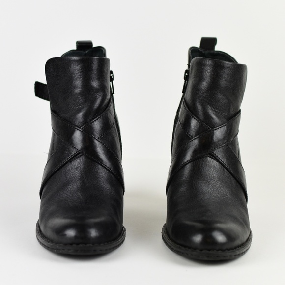 Born Black Leather booties with 3 inch heel - Picture 11 of 11